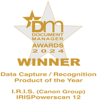 Canon’s Data Capture/ Recognition and Processing Solution: I.R.I.S, Data Capture/Recognition Product of the Year